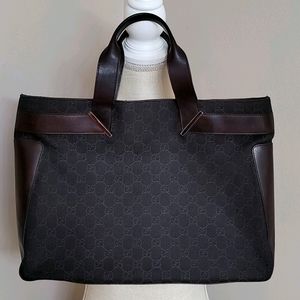 GUCCI Chestnut GG Tote